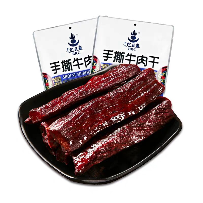 内蒙古特产包日查正宗风干手撕牛肉干原味独立包装牛肉类零食小吃
