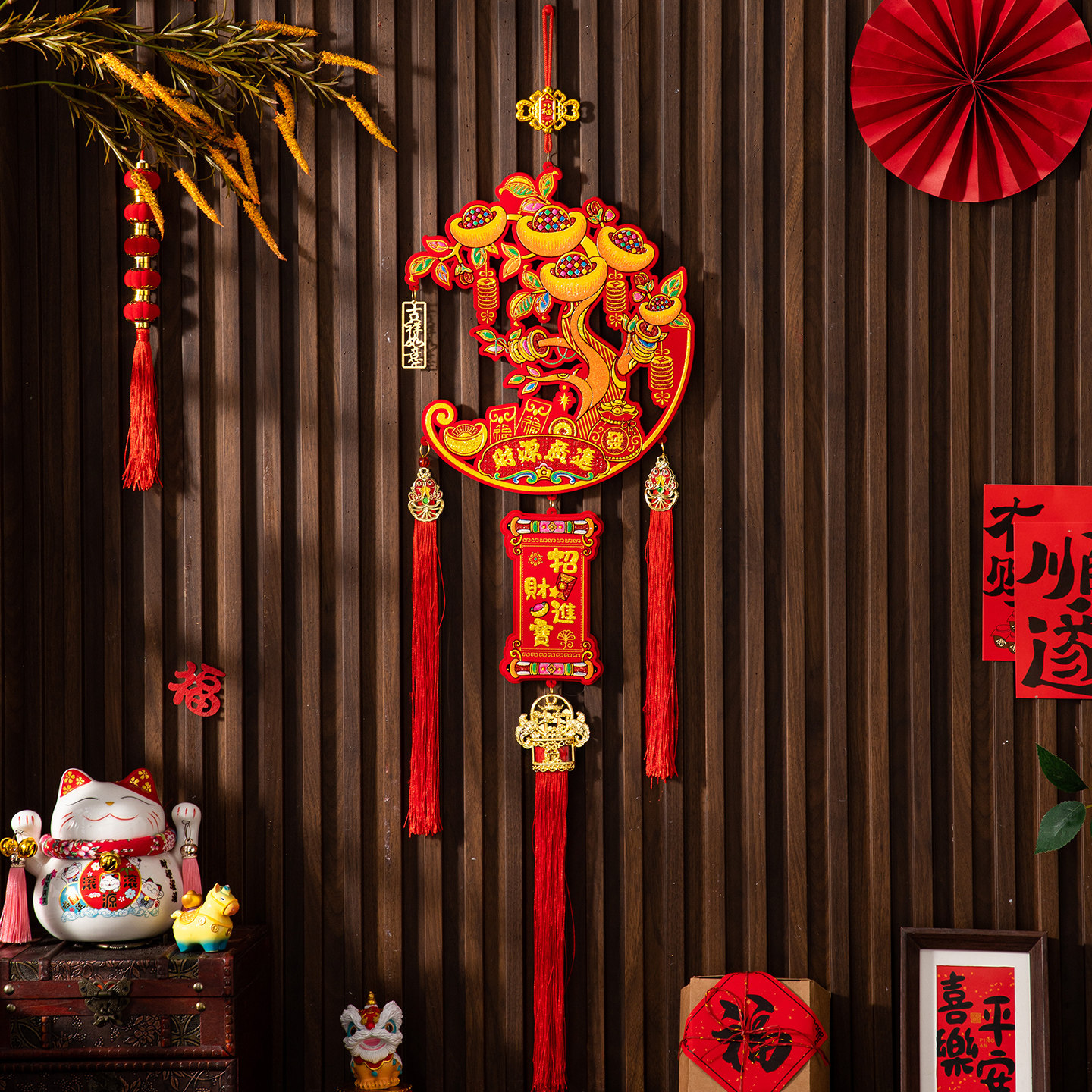 福字挂件2026马年新款春节入户门挂饰过年客厅背景墙氛围布置挂件,节庆用品/礼品,挂饰/生肖挂饰,淘宝优惠券,粉丝福利购,淘宝优惠卷