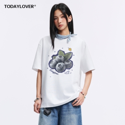 TODAYLOVER莱赛尔天丝圆领短袖T