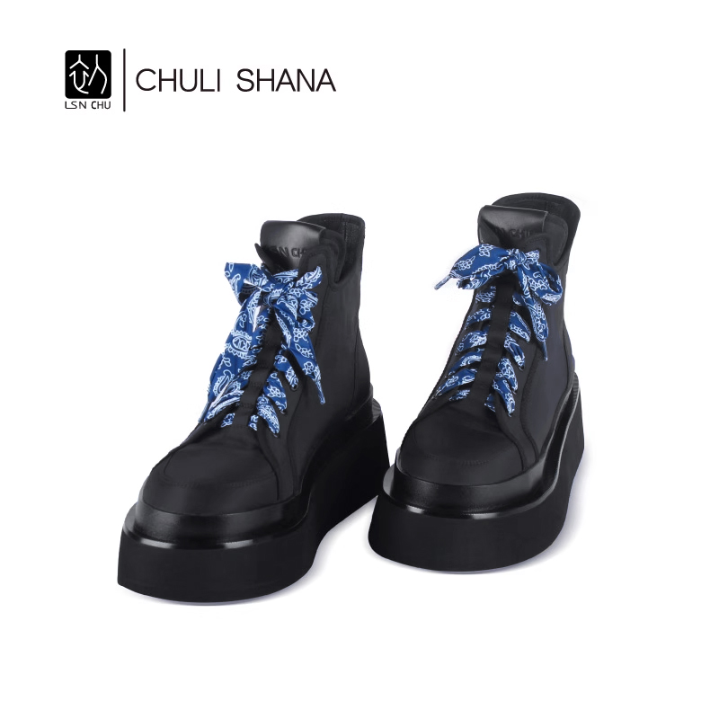 休闲马丁靴厚底增高短筒靴女