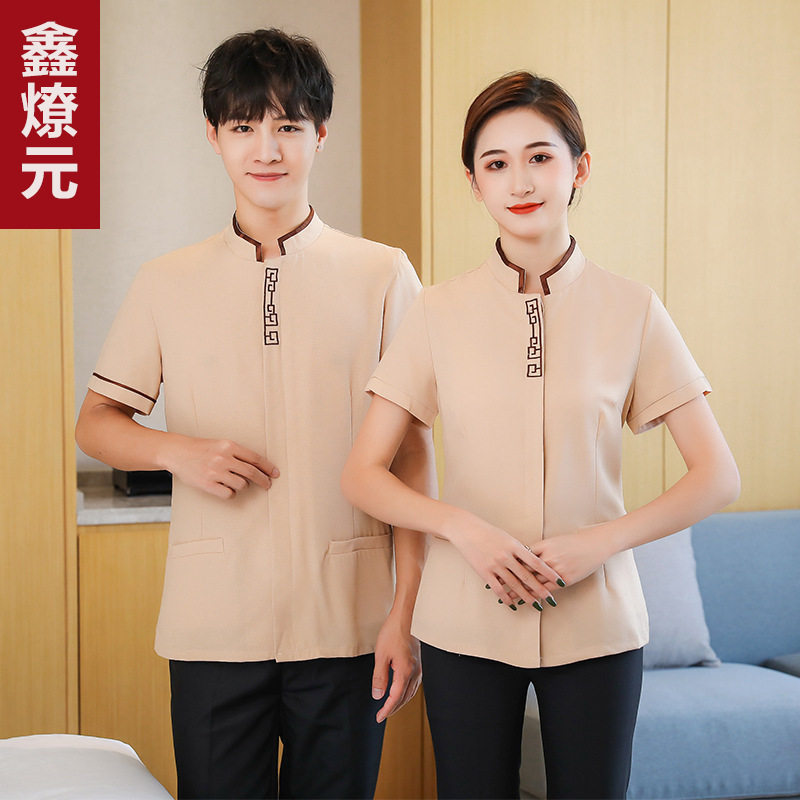 酒店客房服务员工作服夏装宾馆PA保洁服短袖工装物业清洁女装