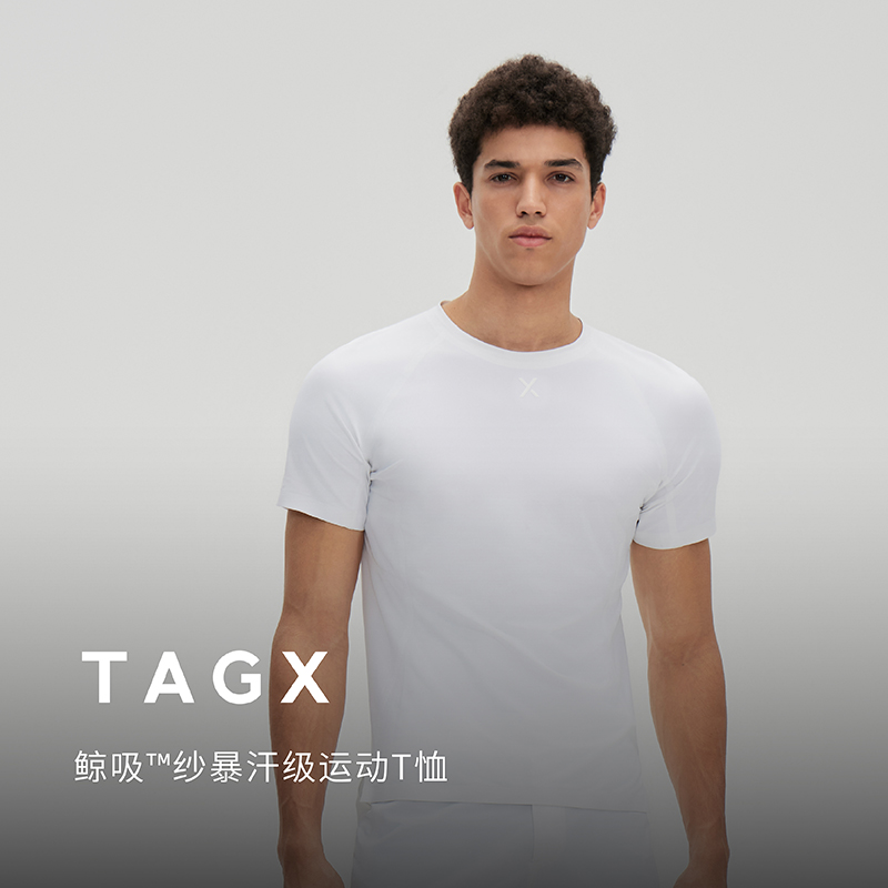 TAGX探观圆领短袖运动T恤