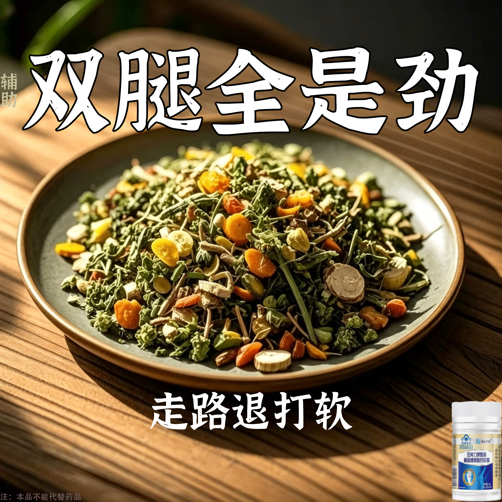 长年双腿没劲】腿沉腿软无力走路困难体虚气虚血双补碳酸钙胶囊