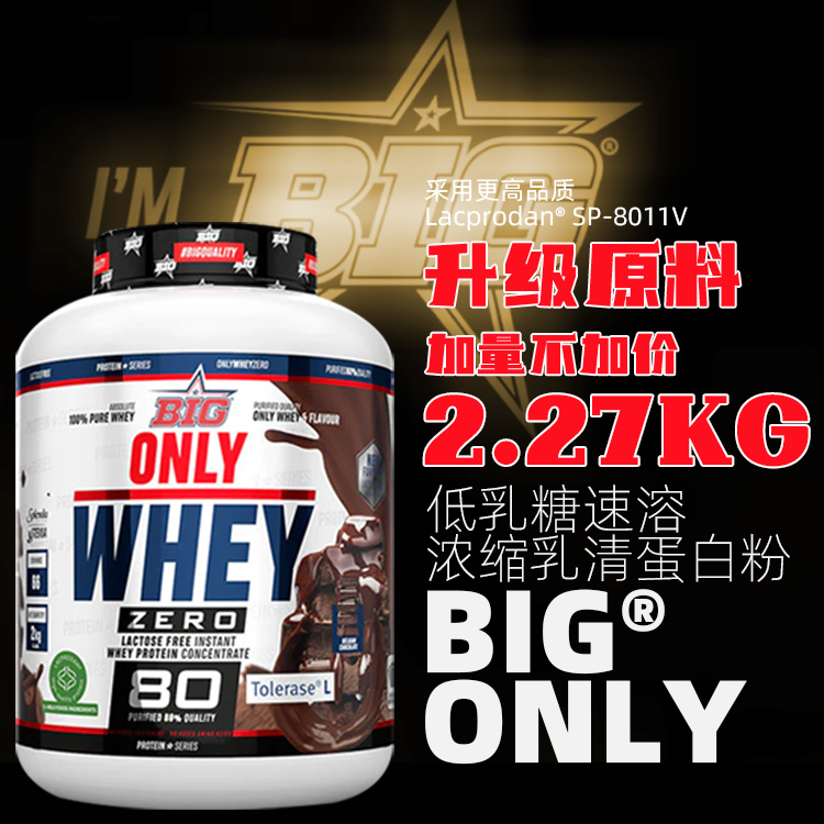 限定新款BIG ONLY WHEY 西班牙浓缩乳清蛋白粉5磅高品质新乳源