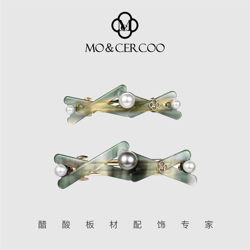 Mo&Cercoo/墨蔻时尚珍珠弹簧发夹