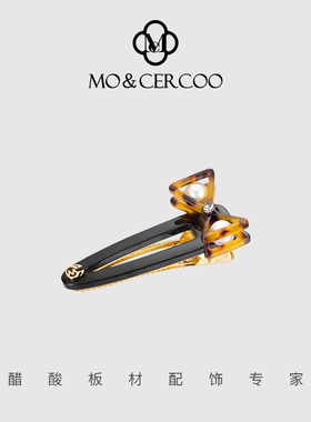 MoCercoo刘海夹前额新款无痕女侧边夹高级感蝴蝶结鸭嘴夹子
