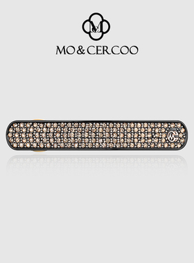 MoCercoo满镶水钻法式横夹发夹后脑勺发卡一字夹子头饰顶夹半扎