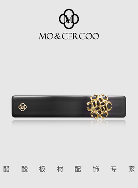 MoCercoo醋酸板材中号发夹后脑勺成人优雅头饰发饰马尾夹弹簧夹