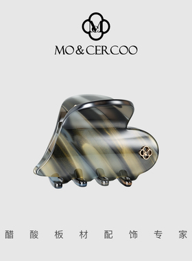 MoCercoo高级感醋酸爱心小号发卡抓夹发量少女发夹鲨鱼夹气质发饰