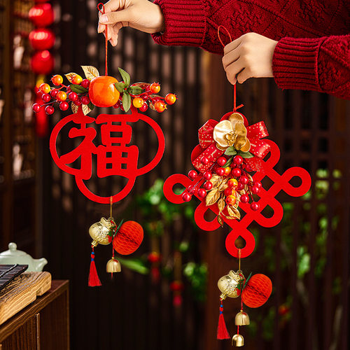 2026新款马年新年装饰福字挂件客厅中国结春节入户门过年贺年挂饰