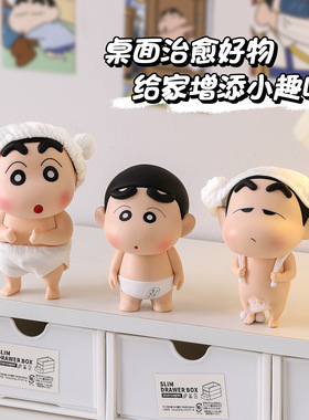 胖虎米奇蜡笔小新手办桌面家居电视柜汽车摆件缓解焦虑治愈礼物
