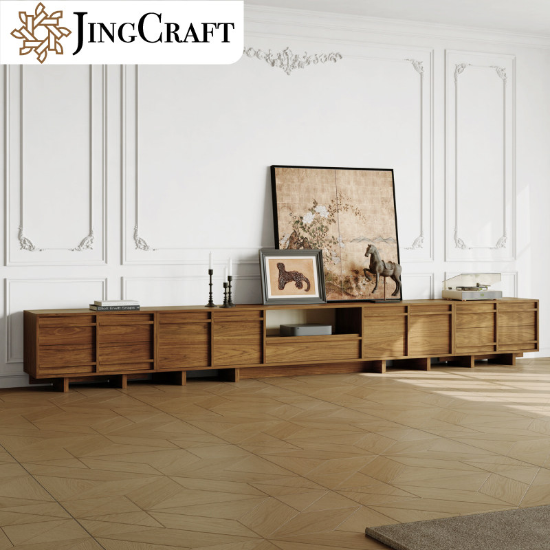 经纬电视柜组合 黑胡桃矮柜法式中古客厅储物柜模块组合电视机柜,住宅家具,电视柜,淘宝优惠券,粉丝福利购,淘宝优惠卷