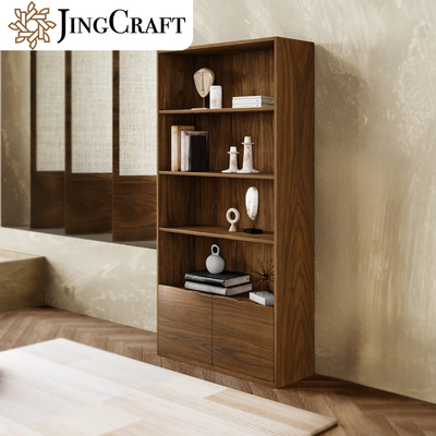 原木截面书柜【京作席物】