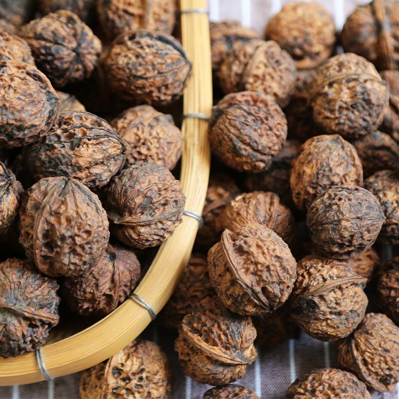 2024年云南古树丑核桃高山小麻渣纸皮薄皮无漂洗老树核桃500g包邮