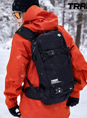 Trake滑雪背包双肩户外登山包单板双板运动骑行背包14L野雪背包小