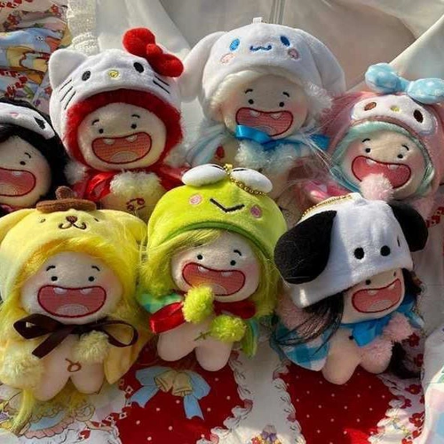 Sanrio, хлопковая кукла, плюшевый плащ, 10см, детская одежда