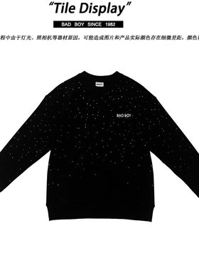 【辰大嗓严选070】BAD BOY 银河晕染印花圆领卫衣BWY24070