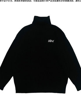 【辰大嗓严选1006】BAD BOY高领套头毛衣BYW251006