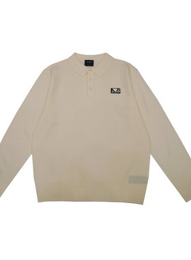 【辰大嗓严选211】BAD BOY翻领刺绣小标长袖毛衫BYW888211