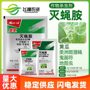 潜克江西禾益灭蝇胺黄瓜蔬菜美洲斑潜蝇杀鬼画符地图虫农药杀虫剂