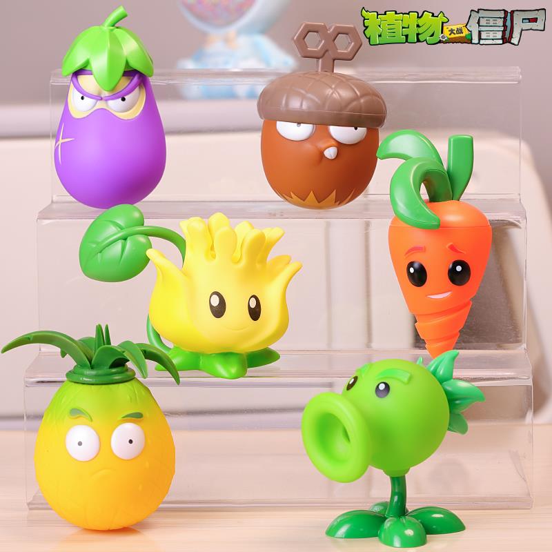 单个植物大战僵尸玩具的卷心菜投手牛仔疆尸大公仔花园战争路障铁