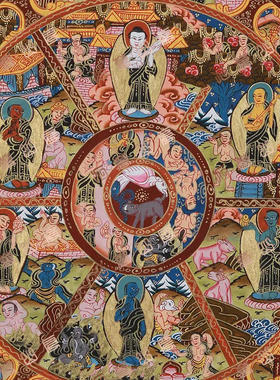 D117菩萨Bodhisattva唐卡绘画高清电子图片喷绘临摹素材