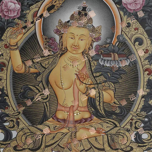 D74菩萨Bodhisattva唐卡绘画高清电子图片喷绘临摹素材