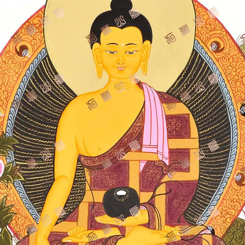 F43药师佛Medicine Buddha唐卡绘画高清电子图片喷绘临摹素材