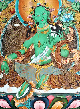 D157菩萨Bodhisattva唐卡绘画高清电子图片喷绘临摹素材