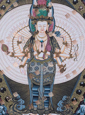 D109菩萨Bodhisattva唐卡绘画高清电子图片喷绘临摹素材