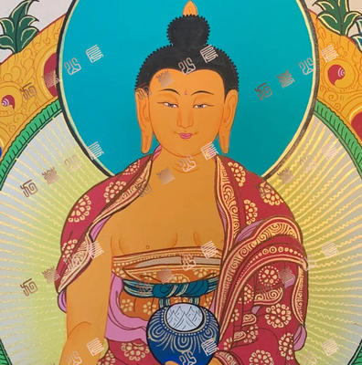 B17佛陀buddha唐卡绘画高清电子图片喷绘临摹素材