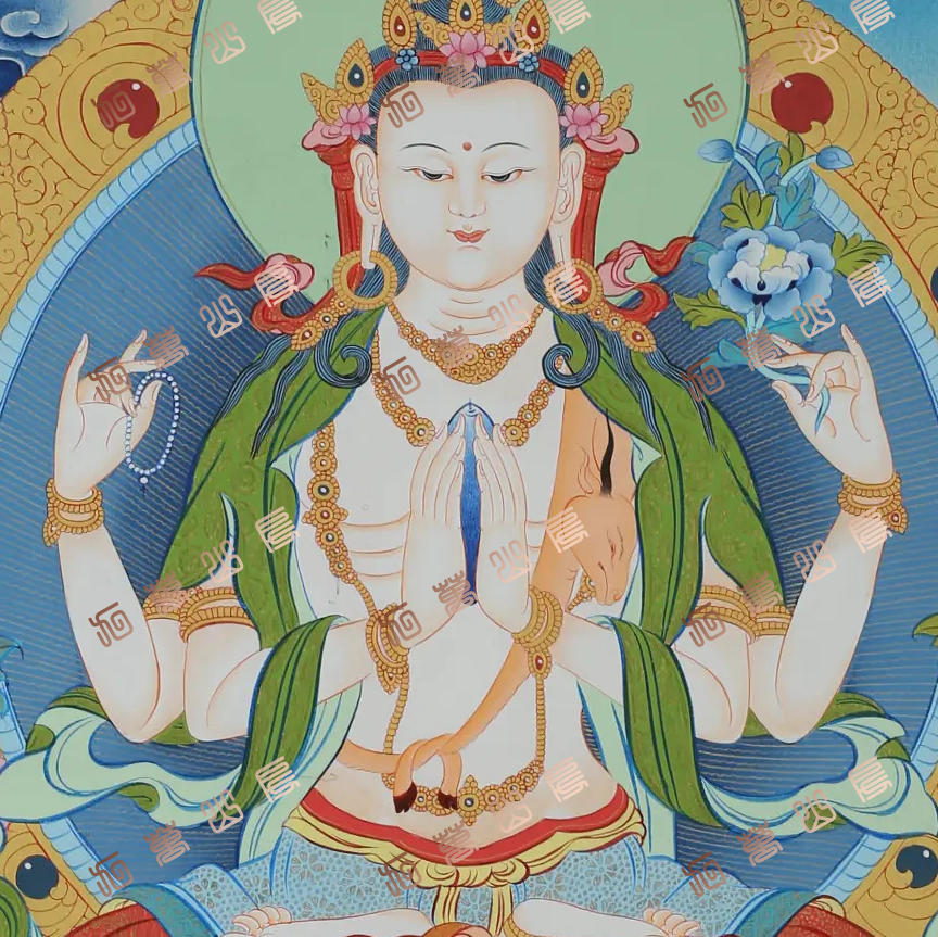 D150菩萨Bodhisattva唐卡绘画高清电子图片喷绘临摹素材