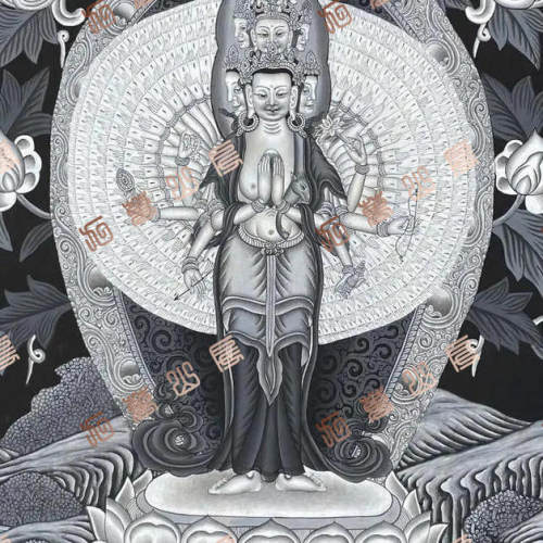 D163菩萨Bodhisattva唐卡绘画高清电子图片喷绘临摹素材
