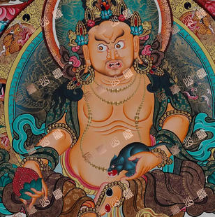 G11财神赞巴拉Zambala唐卡绘画高清电子图片喷绘临摹素材