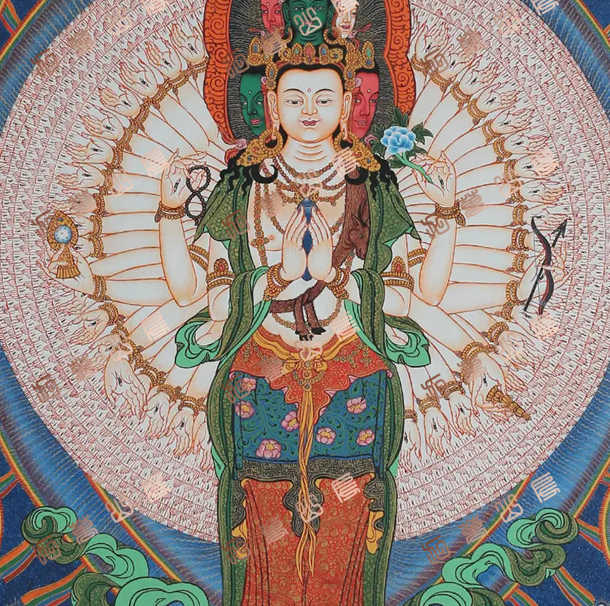 D78菩萨Bodhisattva唐卡绘画高清电子图片喷绘临摹素材