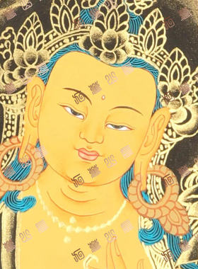 D250菩萨Bodhisattva唐卡绘画高清电子图片喷绘临摹素材