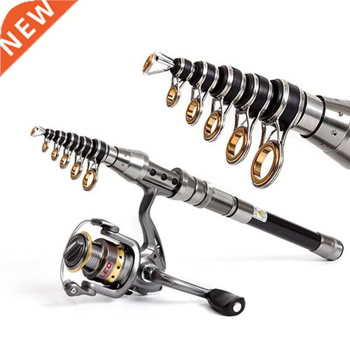 1.5M 1.8M 2.1M 2.4M Telescopic Rock Fishing Rod High Carbon