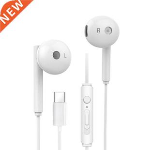 Type C Wired Headphones Music Sport Headset In-Ear Earphone