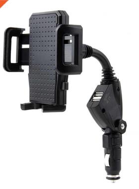 USB 2-Port Car Charger Cell Phone Mount Holder for Phones GP