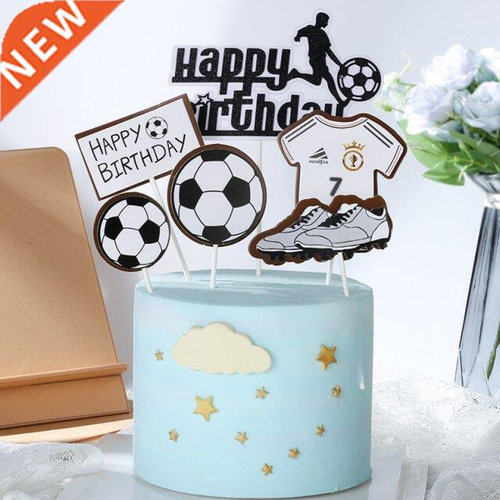 1PC New Basketball Football Cupcake Topper Theme Sports Boy