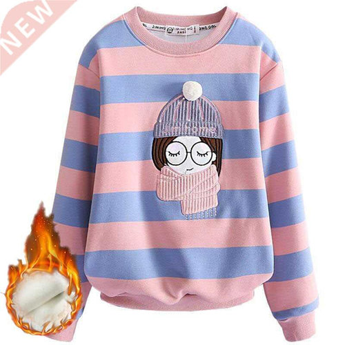 Sweatshirt for Girls Winter Fleece School Children's Sweater