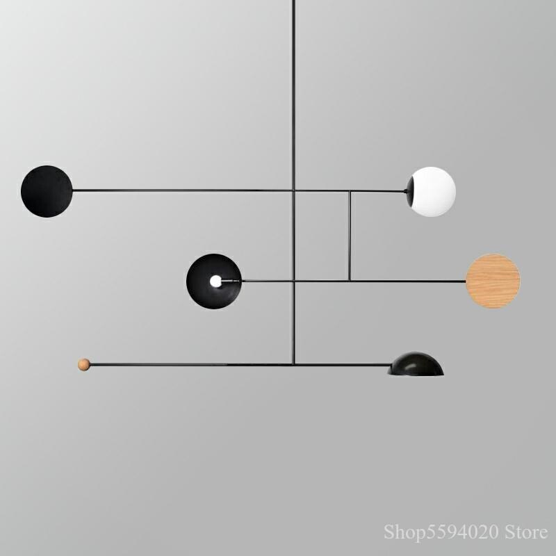 Nordic Minimalist LED Pendant Lamp Living Room Bedroom Resta