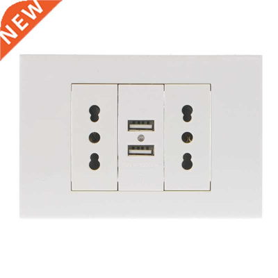 16A WallDouble Italian/Chile Plug Power Socket Adapter