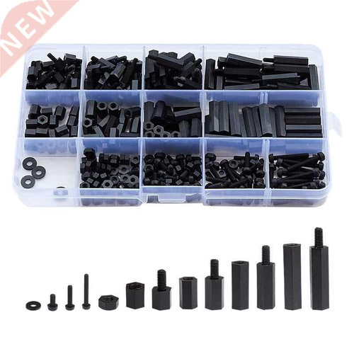 320PCS M3 Male Female Nylon Hex Spacer Standoff Screw Nut Th