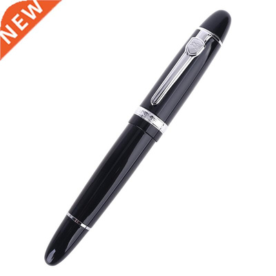 New Jinhao 159 Black And Silver M Nib Fountain Pen Thick