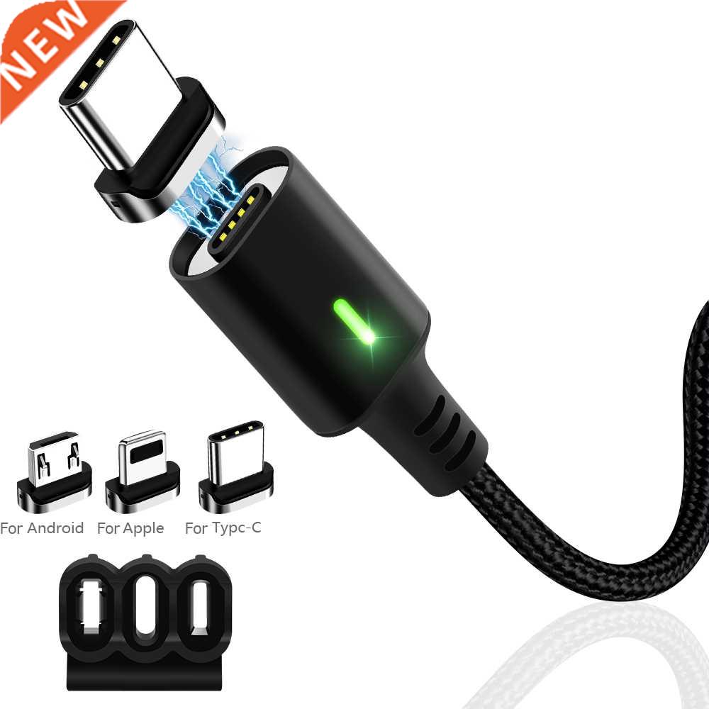 Schitec Magnetic USB Cable For iPhone 12 11 Xiaomi Samsung T