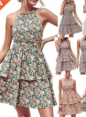 Elegant dresses red Women 2022 Dress gown Deep V floral