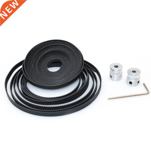 GT2 10 Meters Timing Belt + 2Pcs Bore 5mm 20Teeth Timing Pul