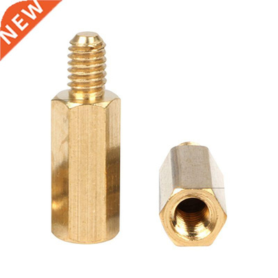 30Pcs M2 * 25 + 4mm unilateral hexagonal brass column suppor