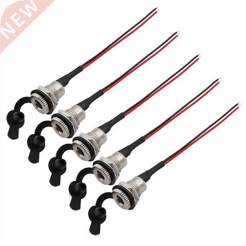 2/5Pcs DC099 5.5 x 2.1mm DC Power Socket Threaded Female Con